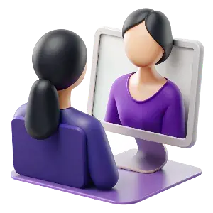 online consultation of two women